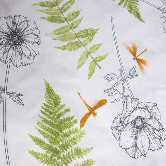 Тканина бязь ранфорс для постільної білизни, бавовна, 130 гр/м2, 240 см 21082846 V-3 Гербарій, фото 3