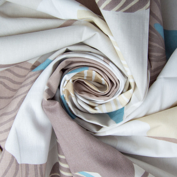 Тканина бязь ранфорс для постільної білизни, бавовна, 130 гр/м2, 240 см 25819 V-15 беж, фото 1