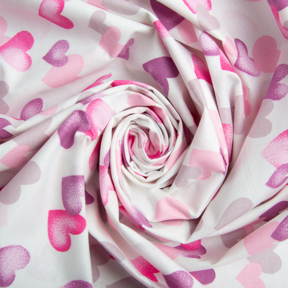 Ranfors coarse calico fabric 23587 v-34 рожевий, фото 1