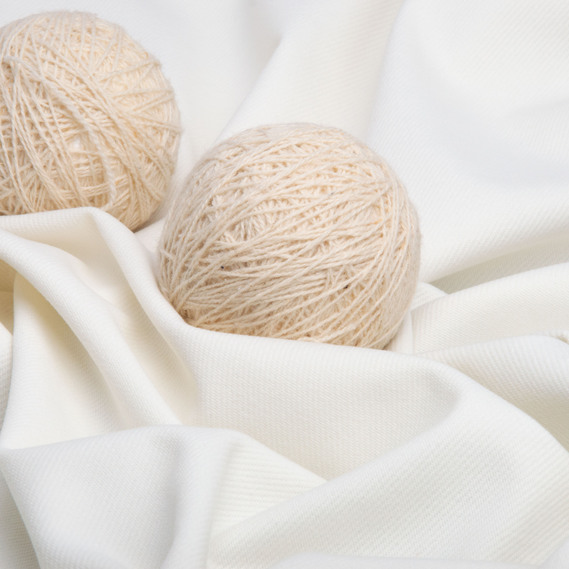 Тканина костюмна однотонна Прато молоко, фото 4