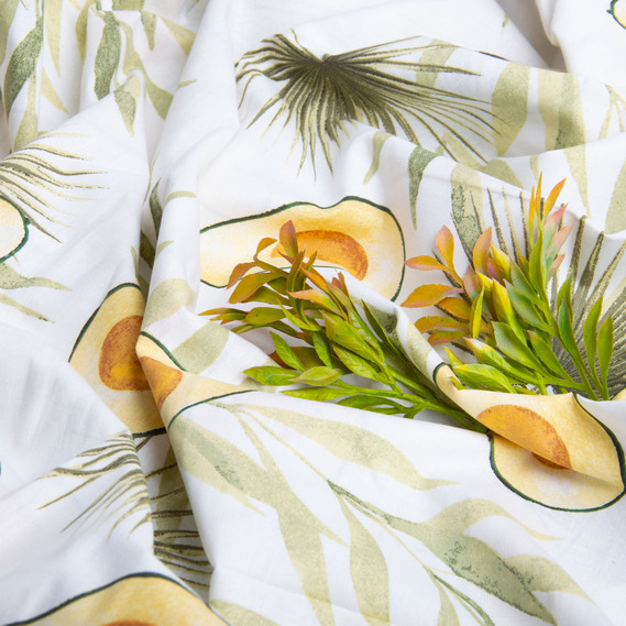 Ткань бязь ранфорс для постельного белья, хлопок, 130 гр/м2, 240 см 24537 V-4 Авокадо, фото 4