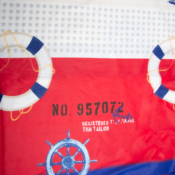 Тканина бязь ранфорс для постільної білизни, бавовна, 130 гр/м2, 240 см 18356 v-2 море, фото 3