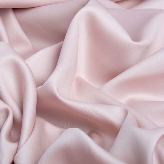 Тканина сатин для постільної білизни однотонна, щіл 130 гр/м2 210 ТС, бавовна, 240 см V-38 пудра, фото 2