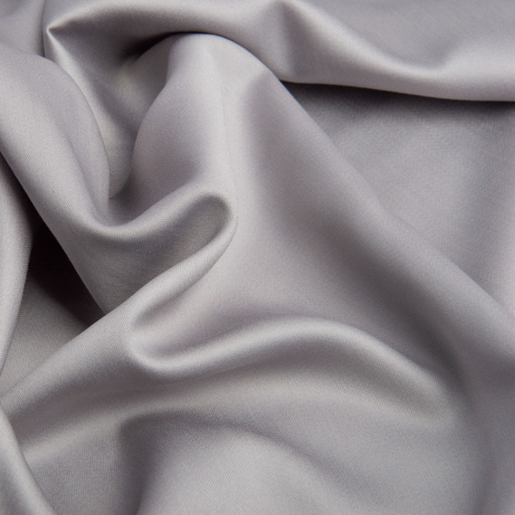 Тканина сатин для постільної білизни однотонна, щіл 130 гр/м2 210 ТС, бавовна, 240 см V-50 сірий, фото 2