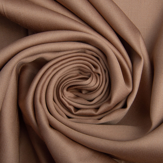 Тканина сатин для постільної білизни однотонна, щіл 130 гр/м2 210 ТС, бавовна, 240 см V-52 кава, фото 1