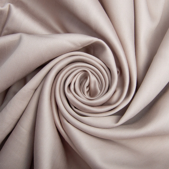 Тканина сатин для постільної білизни однотонна, щіл 130 гр/м2 210 ТС, бавовна, 240 см V-82 беж, фото 1