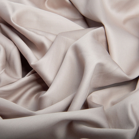 Тканина сатин для постільної білизни однотонна, щіл 130 гр/м2 210 ТС, бавовна, 240 см V-82 беж, фото 2