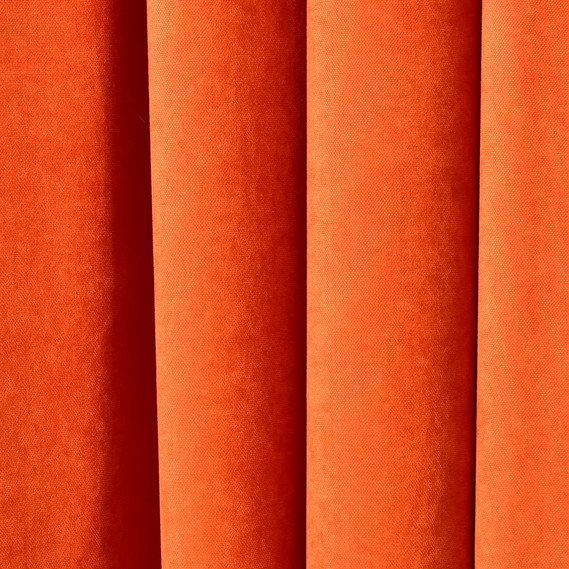 Тканина портьєрна однотонна Фонлук Canvas, шторна тканина, тканина для штор, штори, портьєри, гардіни, тканина для гардин V-107 цегла, фото 3