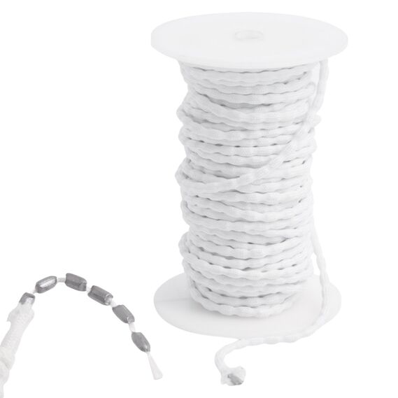 Шнур утяжелитель для штор и тюля, гардин 70 гр/м пог, лента утяжелительная, фото 1 Шнур утяжелитель для штор и тюля, гардин 70 гр/м пог, лента утяжелительная, фото 1