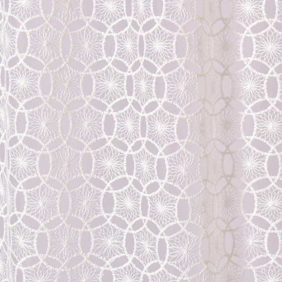 Ткань тюль сетка с вышивкой Куля V-krem, фото 3