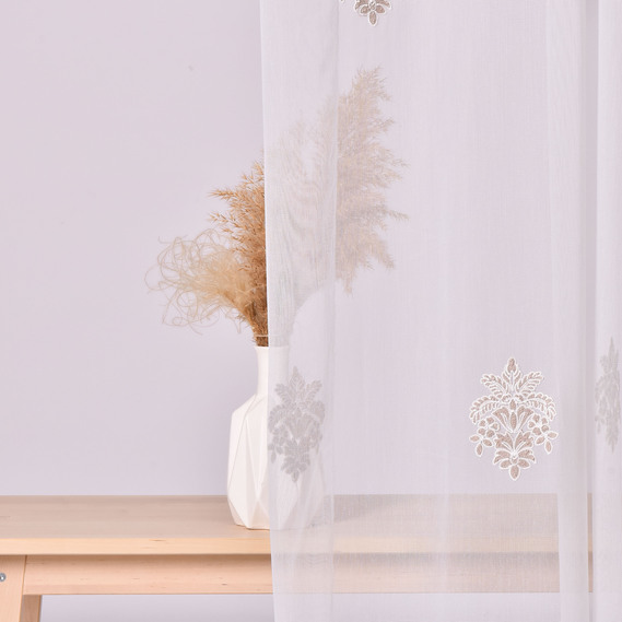 Ткань тюль однотонный V-02, фото 4 Ткань тюль однотонный V-02, фото 4