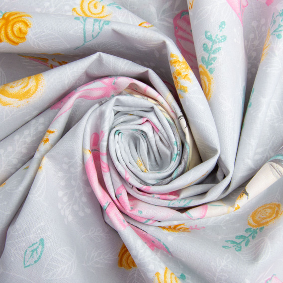 Тканина бязь ранфорс для постільної білизни, бавовна, 130 гр/м2, 240 см 24862 v-10 сіра, фото 1