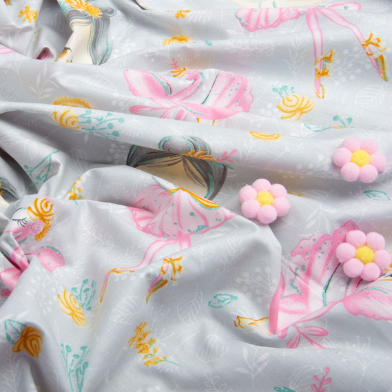 Тканина бязь ранфорс для постільної білизни, бавовна, 130 гр/м2, 240 см 24862 v-10 сіра, фото 4