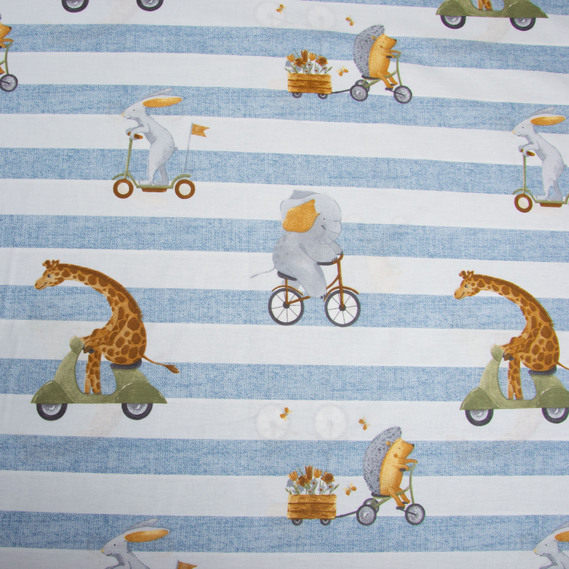 Ranfors coarse calico fabric 25411 v-4 синій, фото 3