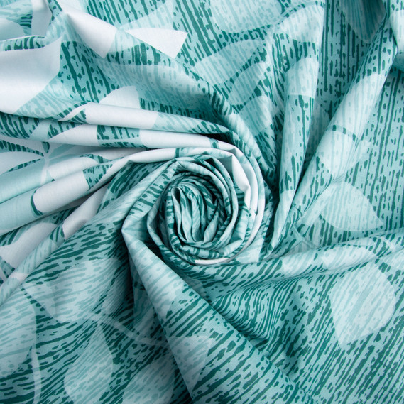 Тканина бязь ранфорс для постільної білизни, бавовна, 130 гр/м2, 240 см 23309 v-3 зелений, фото 1