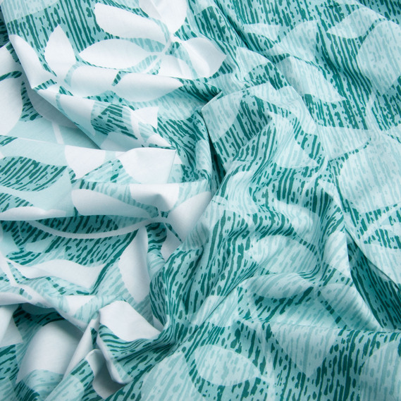 Тканина бязь ранфорс для постільної білизни, бавовна, 130 гр/м2, 240 см 23309 v-3 зелений, фото 2