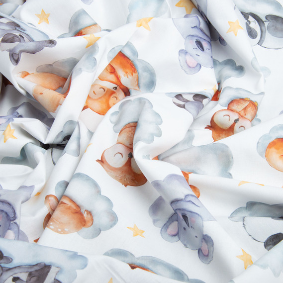 Ткань бязь ранфорс для постельного белья, 130 гр/м2, 2,4 м хмаринки, фото 2