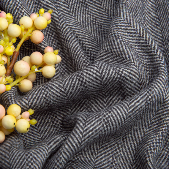 Тканина трикотаж Ялинка, 350 гр/м2, 150 см V-1 ялинка сірий, фото 3 Тканина трикотаж Ялинка, 350 гр/м2, 150 см V-1 ялинка сірий, фото 3