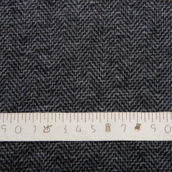 Ткань трикотаж Кашемир, 400 гр/м2, 150 см V-1 т/сірий, фото 4