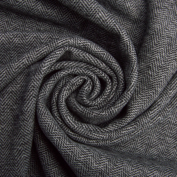 Тканина трикотаж Кашемір, 400 гр/м2, 150 см V-2 сірий, фото 1