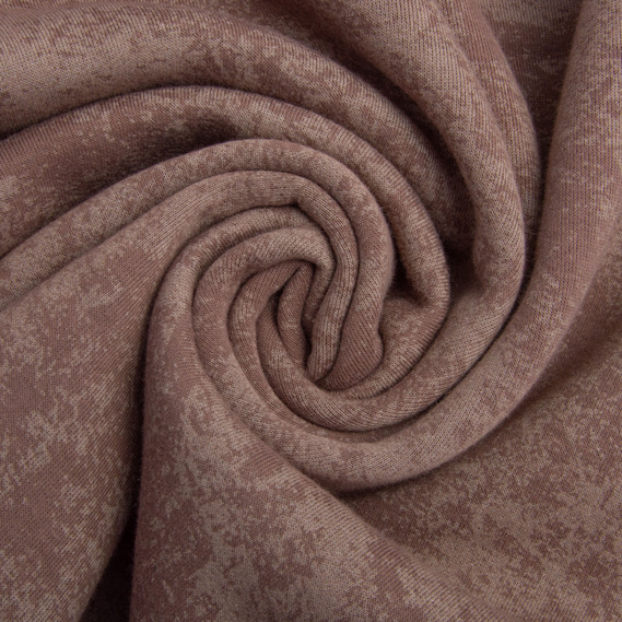 Fabric: tri-blend tricot, marble fleece, 310 g/m², 180 cm капучино, фото 1