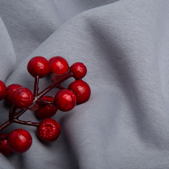 Fabric: tri-blend fleece knit, 330 g/m2 110 cm сірий, фото 4