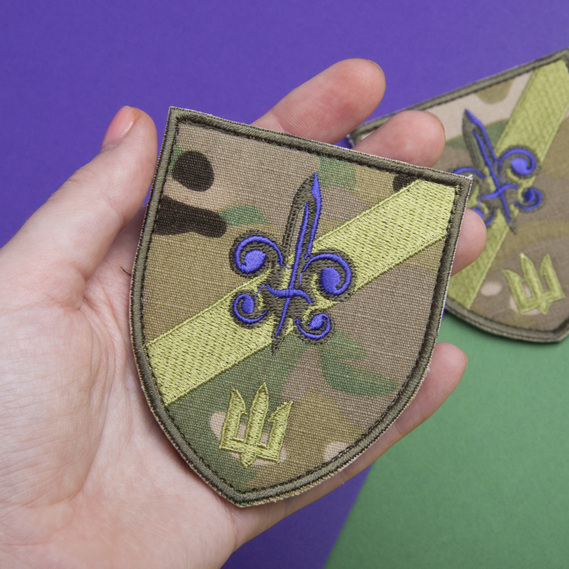 Set of 2 Patches with Velcro "140th Separate Reconnaissance Battalion," 7.5 x 9 cm, Military Embroidered Patch for Clothing and Gear, фото 2 Set of 2 Patches with Velcro "140th Separate Reconnaissance Battalion," 7.5 x 9 cm, Military Embroidered Patch for Clothing and Gear, фото 2