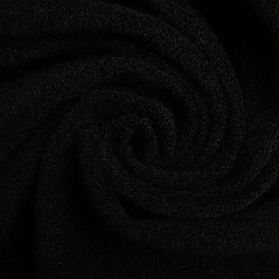 Тканина пальтова Еліна, 530 гр/м2, 150 см V-1001 чорна, фото 1