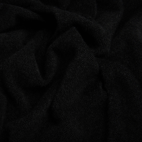 Тканина пальтова Еліна, 530 гр/м2, 150 см V-1001 чорна, фото 3
