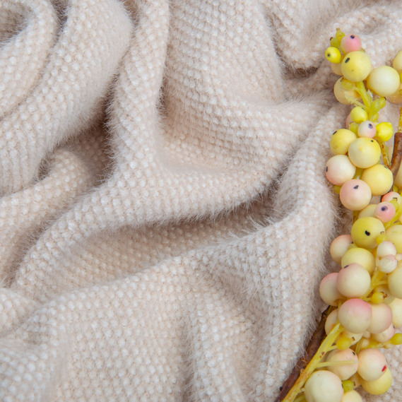 Тканина пальтова Еліна, 530 гр/м2, 150 см V-1021 св/беж, фото 4