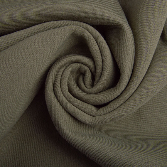 Тканина трикотаж трьохнитка фліс 310 гр/м2 180 см хакі, фото 1 Тканина трикотаж трьохнитка фліс 310 гр/м2 180 см хакі, фото 1