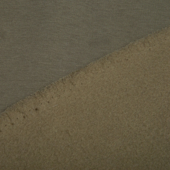 Тканина трикотаж трьохнитка фліс 310 гр/м2 180 см хакі, фото 2 Тканина трикотаж трьохнитка фліс 310 гр/м2 180 см хакі, фото 2