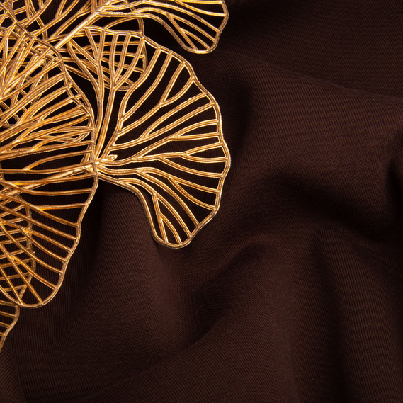 Fabric: tri-blend fleece knit, 330 g/m2 110 cm коричневий, фото 4