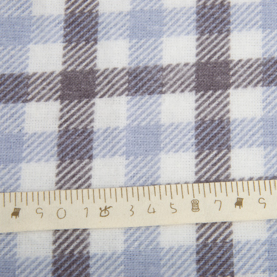 Shirting flannel fabric, 150 cm wide, 160 g/m², gray-blue, фото 4
