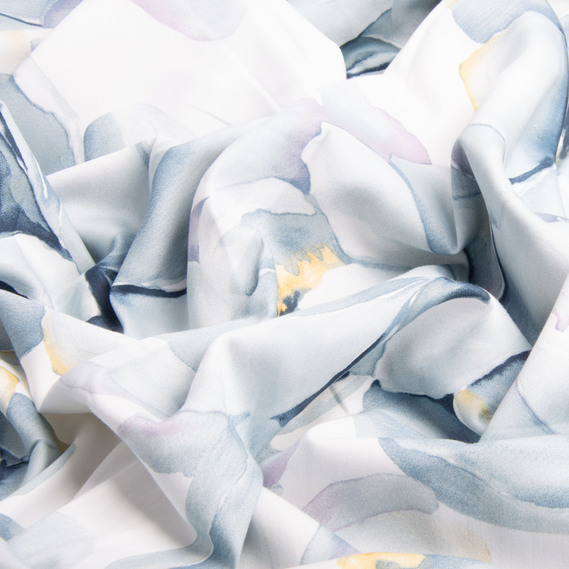 Ткань сатин для постельного белья, пл 130 гр/м2 210 ТС, хлопок, 240 см 7,27929/16 лотос сірий, фото 3