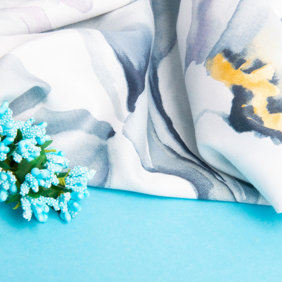 Ткань сатин для постельного белья, пл 130 гр/м2 210 ТС, хлопок, 240 см 7,27929/16 лотос сірий, фото 4