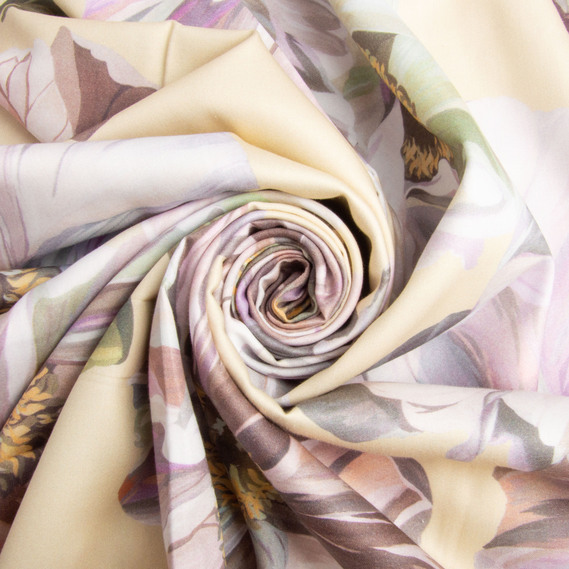 Satin fabric for bed linen cotton 2.4 m 7,27929/16 камалія крем, фото 1 Satin fabric for bed linen cotton 2.4 m 7,27929/16 камалія крем, фото 1