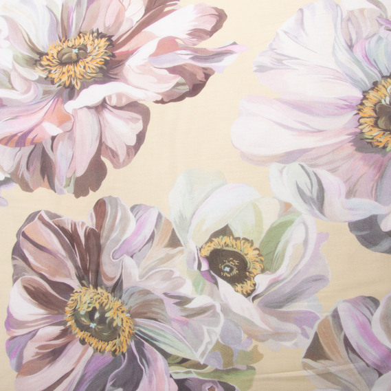 Satin fabric for bed linen cotton 2.4 m 7,27929/16 камалія крем, фото 2