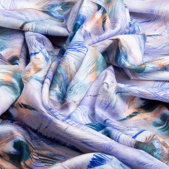 Тканина сатин для постільної білизни однотонна, щіл 130 гр/м2 210 ТС, бавовна, 240 см 02 перо павича, фото 3