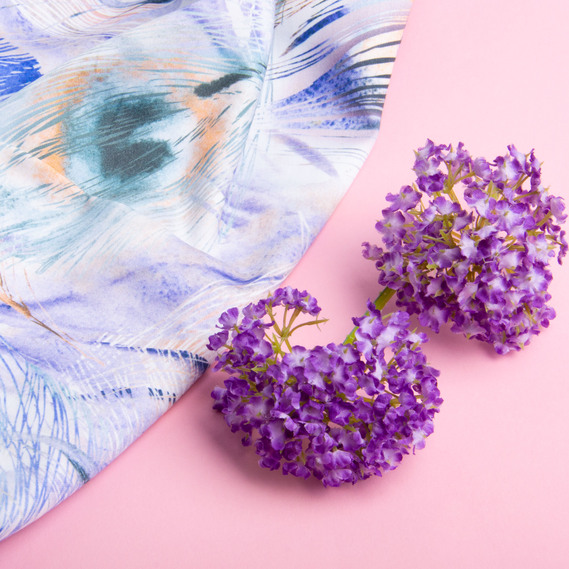 Тканина сатин для постільної білизни однотонна, щіл 130 гр/м2 210 ТС, бавовна, 240 см 02 перо павича, фото 4