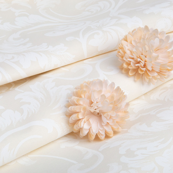 The decorative fabric Freedom tablecloth жакард крем, фото 4