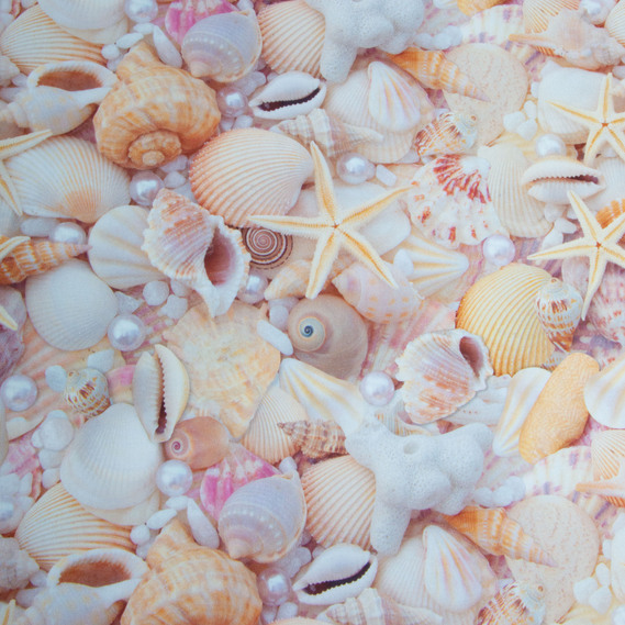 Тканина декоративна скатерна бавовна з водовідштовхувальним просоченням, 180 см, 220 гр/м2, для скатертин, штор, декору мушлі рожеві, фото 2