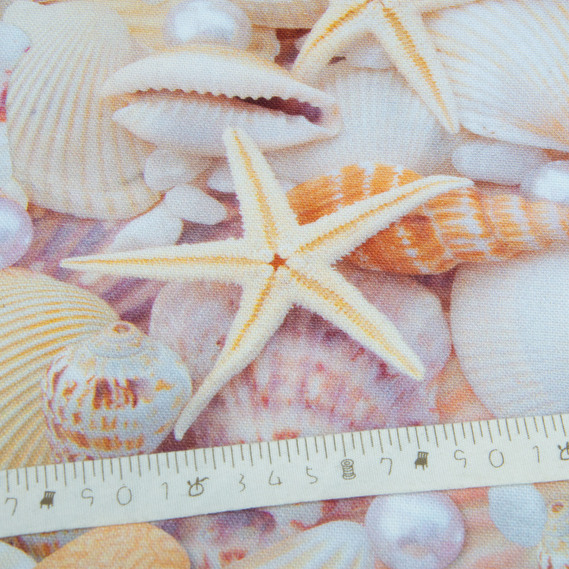 Тканина декоративна скатерна бавовна з водовідштовхувальним просоченням, 180 см, 220 гр/м2, для скатертин, штор, декору мушлі рожеві, фото 5