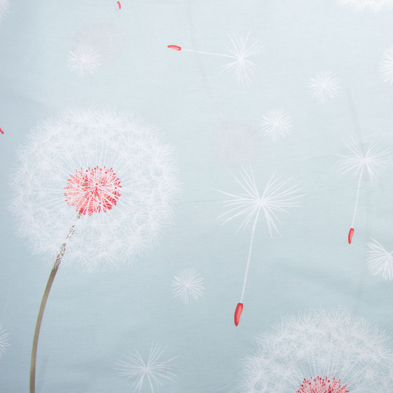 Тканина бязь ранфорс для постільної білизни, бавовна, 130 гр/м2, 240 см 5,27318/18 кульбабка м`ята, фото 2