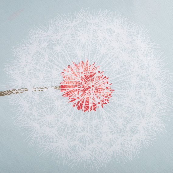 Тканина бязь ранфорс для постільної білизни, бавовна, 130 гр/м2, 240 см 5,27318/18 кульбабка м`ята, фото 4