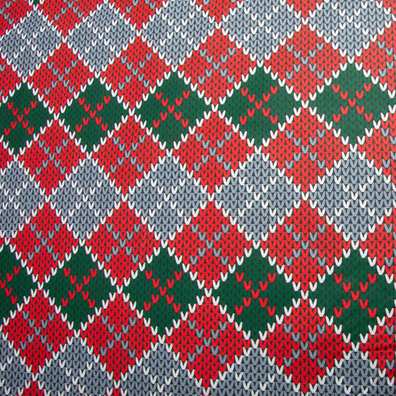 Ткань бязь ранфорс для постельного белья, хлопок, 130 гр/м2, 240 см M05175/3 в`язка сіро/червона, фото 3