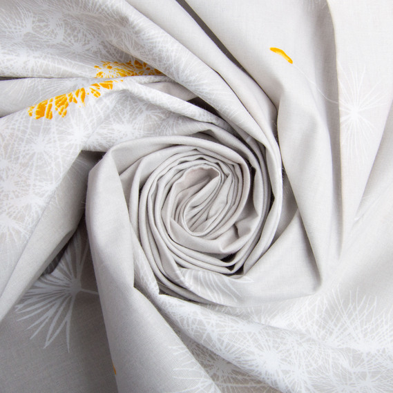 Тканина бязь ранфорс для постільної білизни, бавовна, 130 гр/м2, 240 см 5,27318/11 кульбабка сіро/беж, фото 1 Тканина бязь ранфорс для постільної білизни, бавовна, 130 гр/м2, 240 см 5,27318/11 кульбабка сіро/беж, фото 1