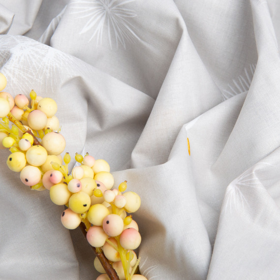 Тканина бязь ранфорс для постільної білизни, бавовна, 130 гр/м2, 240 см 5,27318/11 кульбабка сіро/беж, фото 5 Тканина бязь ранфорс для постільної білизни, бавовна, 130 гр/м2, 240 см 5,27318/11 кульбабка сіро/беж, фото 5