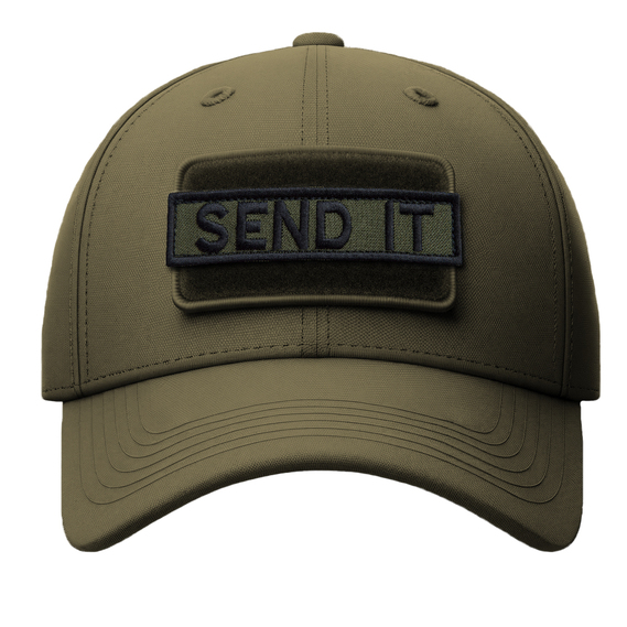 Set of 2 Patches with Velcro Send it 10x2,5 cm Embroidered Patch Badge, фото 6