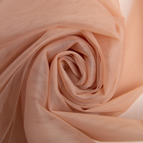 Тканина фатін євро 300 см 15 г/м2 фатин легка декоративна для суконь, костюмів, декору V-H62 карамель, фото 1 Тканина фатін євро 300 см 15 г/м2 фатин легка декоративна для суконь, костюмів, декору V-H62 карамель, фото 1